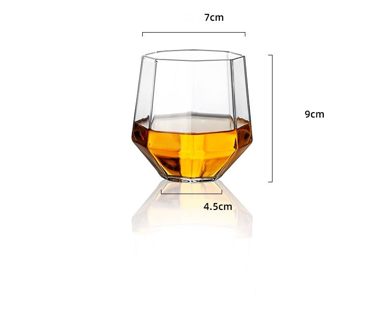 Set Decantor Whisky în formă de diamant cu suport + pahare | Cadou Premium pentru Bărbați