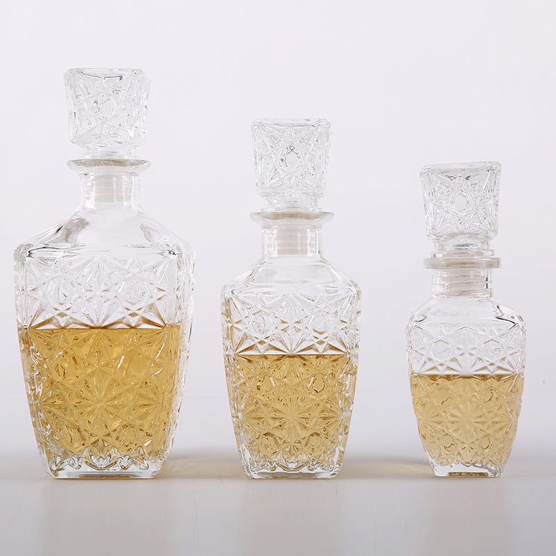 Sticlă Decantor pentru băuturi cu capac – 250ml / 500ml / 800ml | Cadou Elegant pentru Barul de Acasă