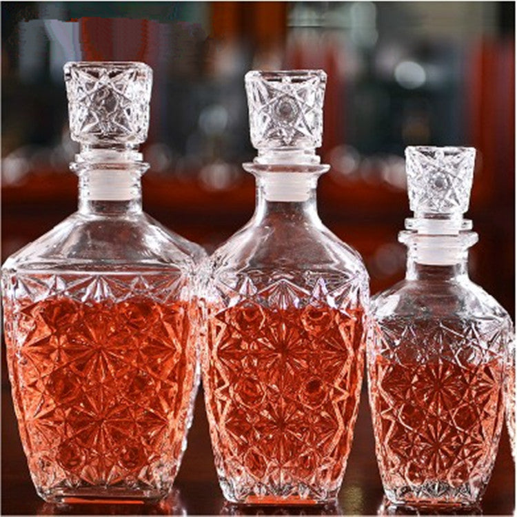 Sticlă Decantor pentru băuturi cu capac – 250ml / 500ml / 800ml | Cadou Elegant pentru Barul de Acasă